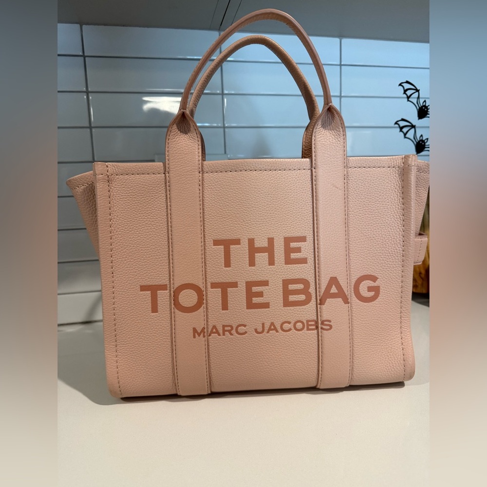 Marc Jacobs Pink Leather Medium Tote Bag